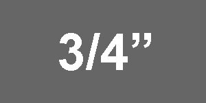 2-Wheel Flexible Back (3/4" wide)